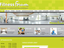 Tablet Screenshot of fitness-forum.org